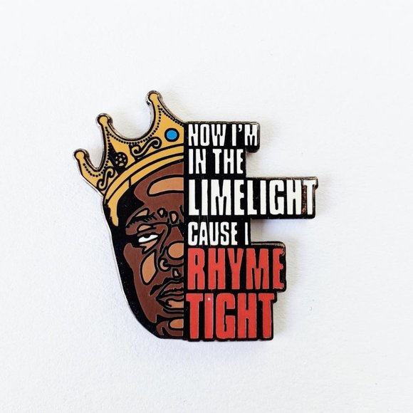 Arrogantmind Jewelry - NOTORIOUS BIGGIE SMALLS ENAMEL PIN